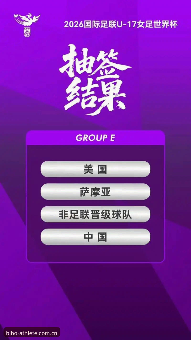 U17世界杯抽签结果揭晓：中国足球少年vs西班牙、摩洛哥与斐济，谁将突围？